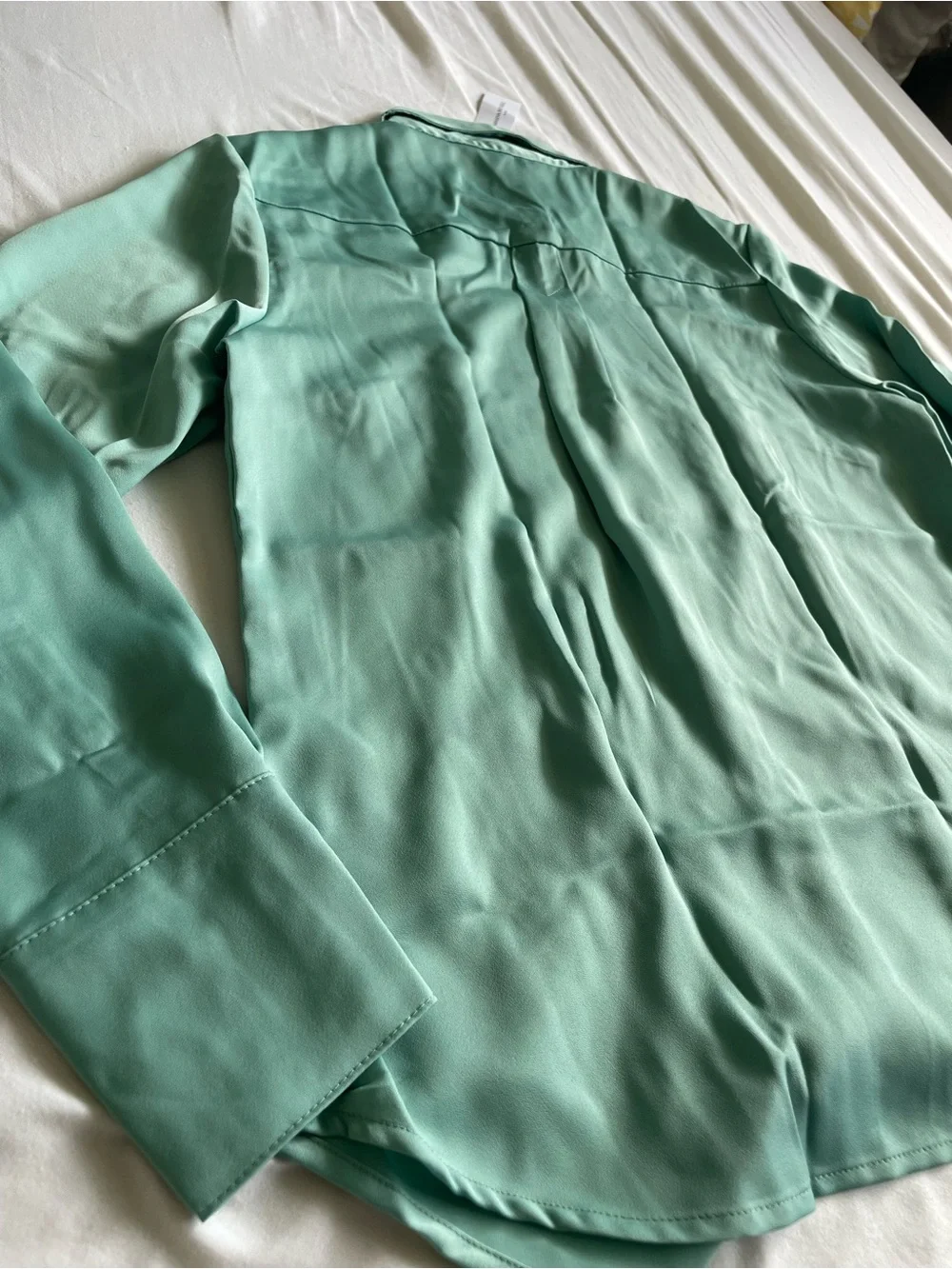 Banana Republic Mint Green Long-Sleeve Button-Up Shirt